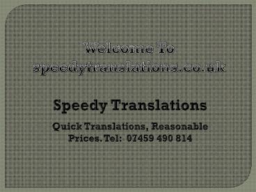 Edinburgh Translation Services