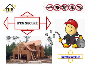 Anti-Termite Treatment on Pre construction & New Construction Company