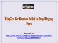 RingZen ForTinnitus Relief to Stop Ringing Ears PowerPoint PPT Presentation