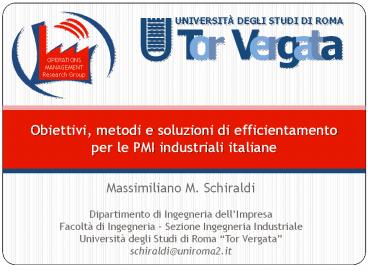 Massimiliano M. Schiraldi