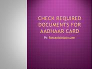 Online aadhar card application