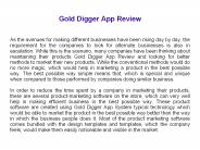 Gold Digger App Review