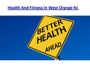 Fitness West Orange NJ