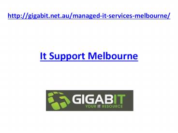 It Support Melbourne