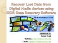 Recover Lost Data from Digital Media Devices using DDR Data Recovery Software PowerPoint PPT Presentation
