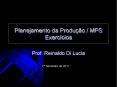 Planejamento da Produ PowerPoint PPT Presentation