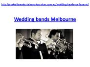 Wedding bands Melbourne (1)