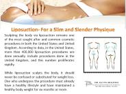 Liposuction- For a Slim and Slender Physique