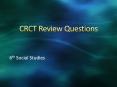 CRCT Review Questions PowerPoint PPT Presentation