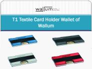 T1 Textile Card Holder Wallet of Wallum
