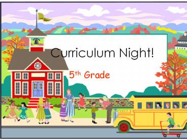 Curriculum Night!