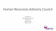 Human Resources Advisory Council PowerPoint PPT Presentation