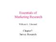 Essentials of Marketing Research William G. Zikmund PowerPoint PPT Presentation