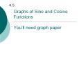Graphs of Sine and Cosine Functions  You PowerPoint PPT Presentation