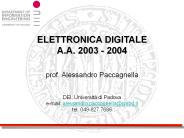 ELETTRONICA DIGITALE