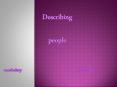 Describing_People PowerPoint PPT Presentation