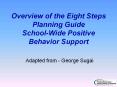 Overview%20of%20the%20Eight%20Steps%20Planning%20Guide%20School-Wide%20Positive%20Behavior%20Support PowerPoint PPT Presentation