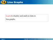 Learn to display and analyze data in