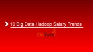 Big Data Hadoop Salary trends..