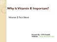 Importance of Vitamin E Supplements PowerPoint PPT Presentation