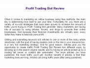 Profit Trading Bot Review