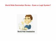 World Wide Domination Review