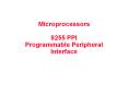 Microprocessors 8255 PPI Programmable Peripheral Interface PowerPoint PPT Presentation