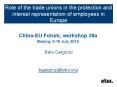 Role of the trade unions in the protection and interest representation of employees in Europe PowerPoint PPT Presentation