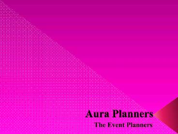Event planning business plan executive summary