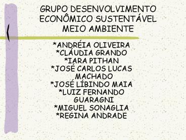 GRUPO DESENVOLVIMENTO ECON