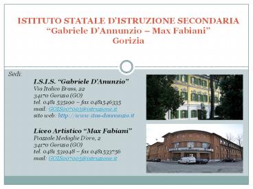 ISTITUTO STATALE D