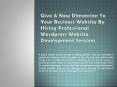Give a new dimension to your Business Website by hiring Professional WordPress Website Development Services PowerPoint PPT Presentation