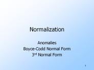 Normalization