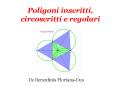 Poligoni inscritti, circoscritti e regolari PowerPoint PPT Presentation