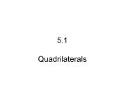 5.1  Quadrilaterals