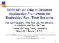 VERTAF: An Object-Oriented Application Framework for Embedded Real-Time Systems PowerPoint PPT Presentation