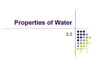 Properties of Water