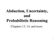 Abduction, Uncertainty, and Probabilistic Reasoning