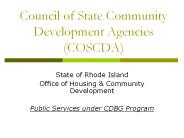 Council of State Community Development Agencies (COSCDA)