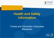Health and Safety Information