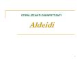 STERILIZZANTI-DISINFETTANTI Aldeidi PowerPoint PPT Presentation
