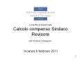 La tariffa professionale Calcolo compenso Sindaco Revisore PowerPoint PPT Presentation