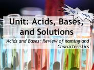 Unit: Acids, Bases, and Solutions