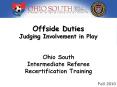 Offside Duties Judging Involvement in Play PowerPoint PPT Presentation