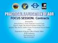 PRACTICAL APPLICATION OF ADR FOCUS SESSION: Contracts PowerPoint PPT Presentation