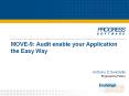 MOVE-9: Audit enable your Application the Easy Way PowerPoint PPT Presentation