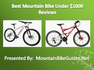 best mountain bikes under 1000