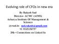 Evolving role of CFOs in new era PowerPoint PPT Presentation