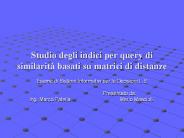 Studio degli indici per query di similarit