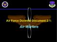 Air Force Doctrine Document 2-1: Air Warfare PowerPoint PPT Presentation